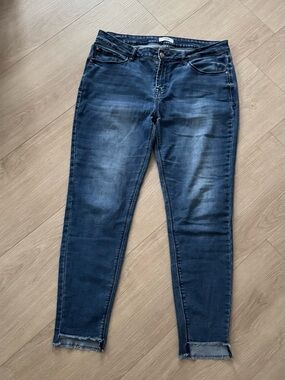 Dark Blue Women's ankle jeans